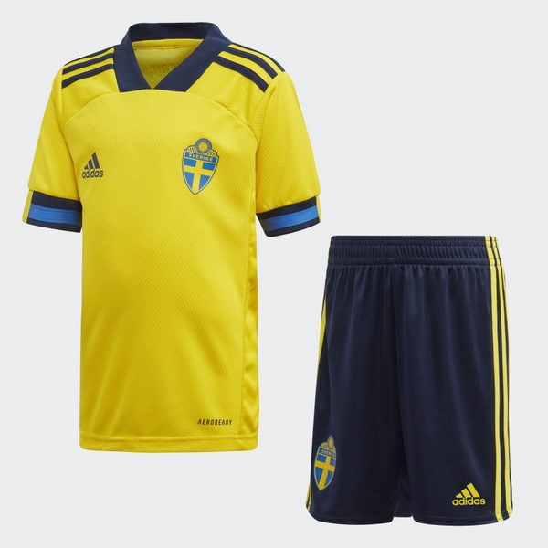 Camiseta Suecia Primera equipación Niños 2020 Amarillo